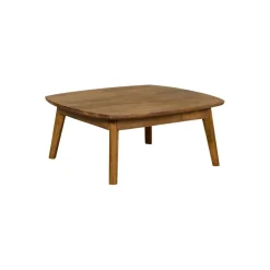 Salontafel Bodo Honingbruin - 80x80 cm