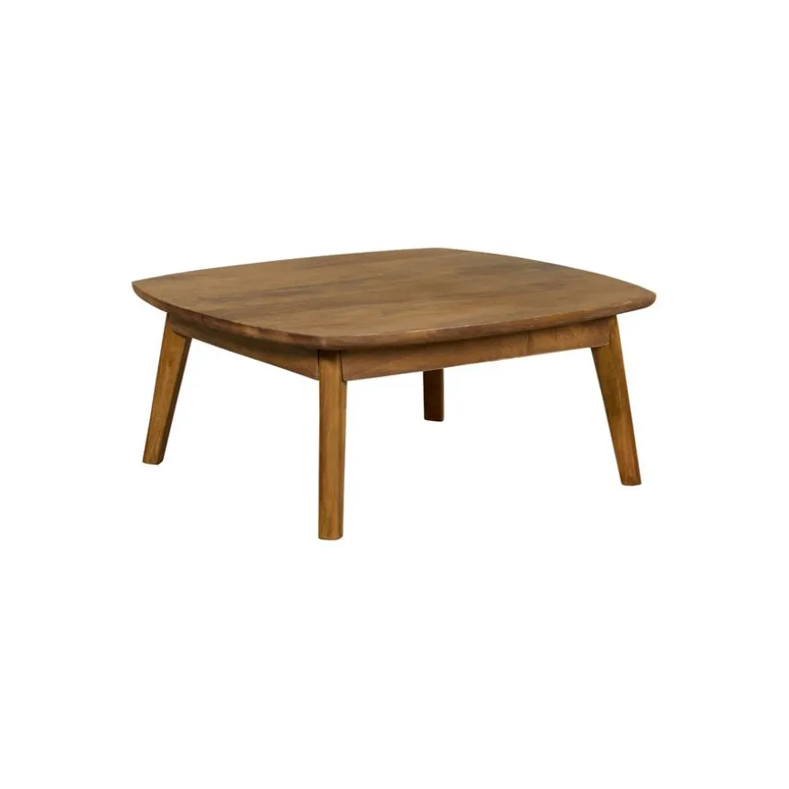 Salontafel Bodo Honingbruin - 80x80 cm