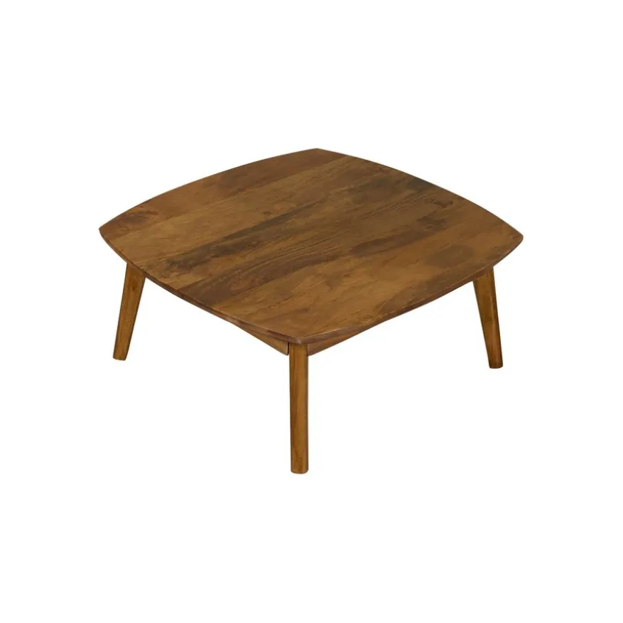 Salontafel Bodo Honingbruin - 80x80 cm