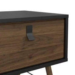 Salontafel Denver Zwart / Walnoot - 102x48 cm