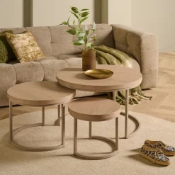 Salontafel Hoenderloo Beige - set 3 stuks