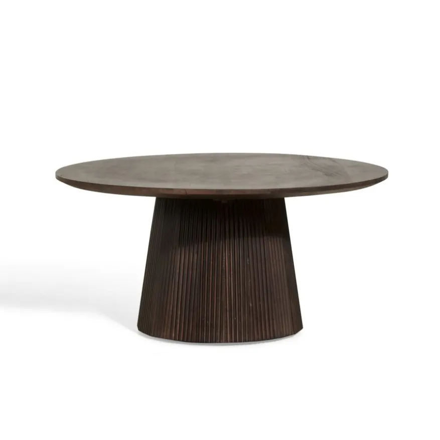 Salontafel Viktor Donkerbruin - Ø 80 cm