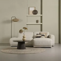Salontafel Viktor Donkerbruin - Ø 80 cm