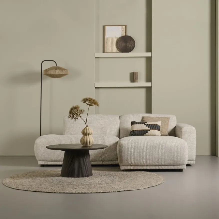 Salontafel Viktor Donkerbruin - Ø 80 cm