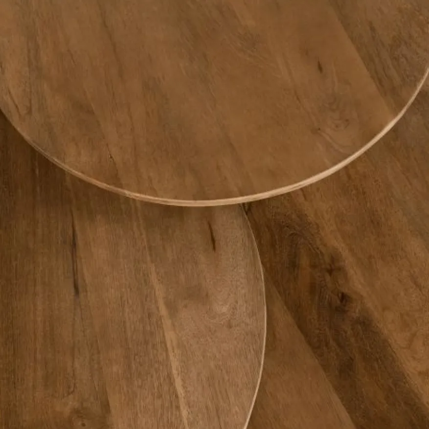Salontafel Viktor Lichtbruin - Ø 80 cm