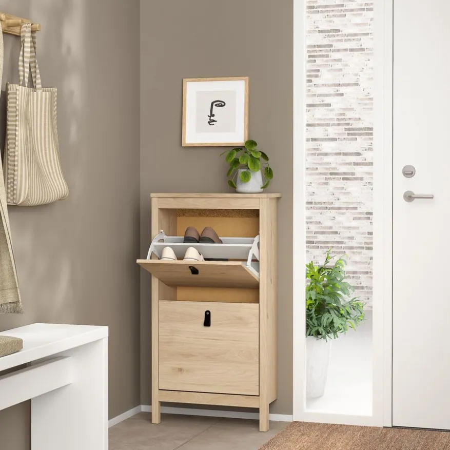 Schoenenkast Dallas Eiken - 54x103x25 cm