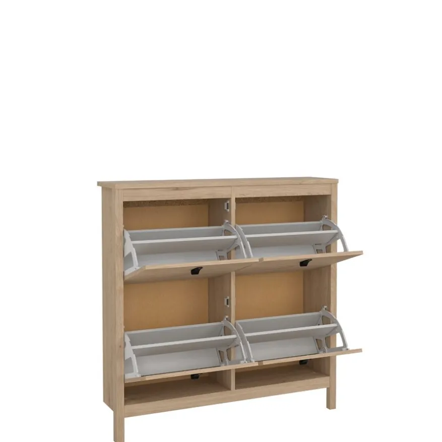 Schoenenkast Dallas Eiken - 103x103x25 cm
