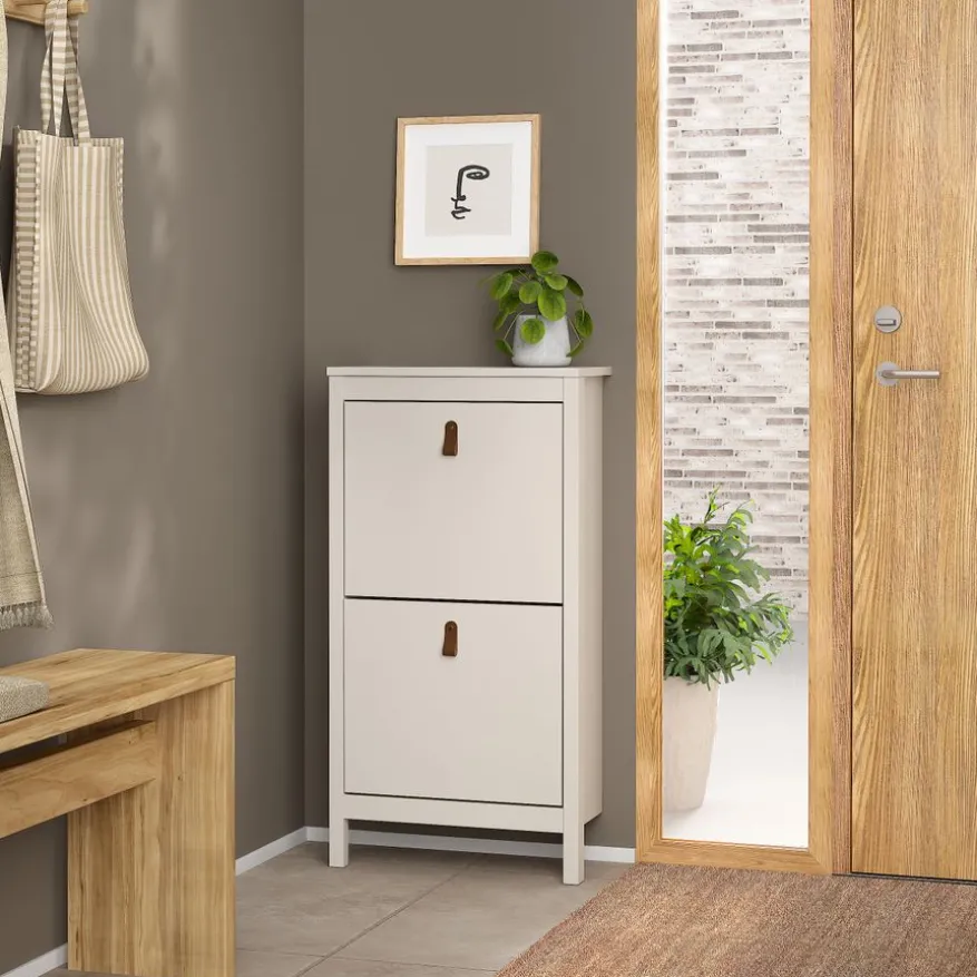 Schoenenkast Dallas Taupe - 54x103x25 cm