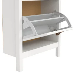 Schoenenkast Dallas Wit - 54x103x25 cm