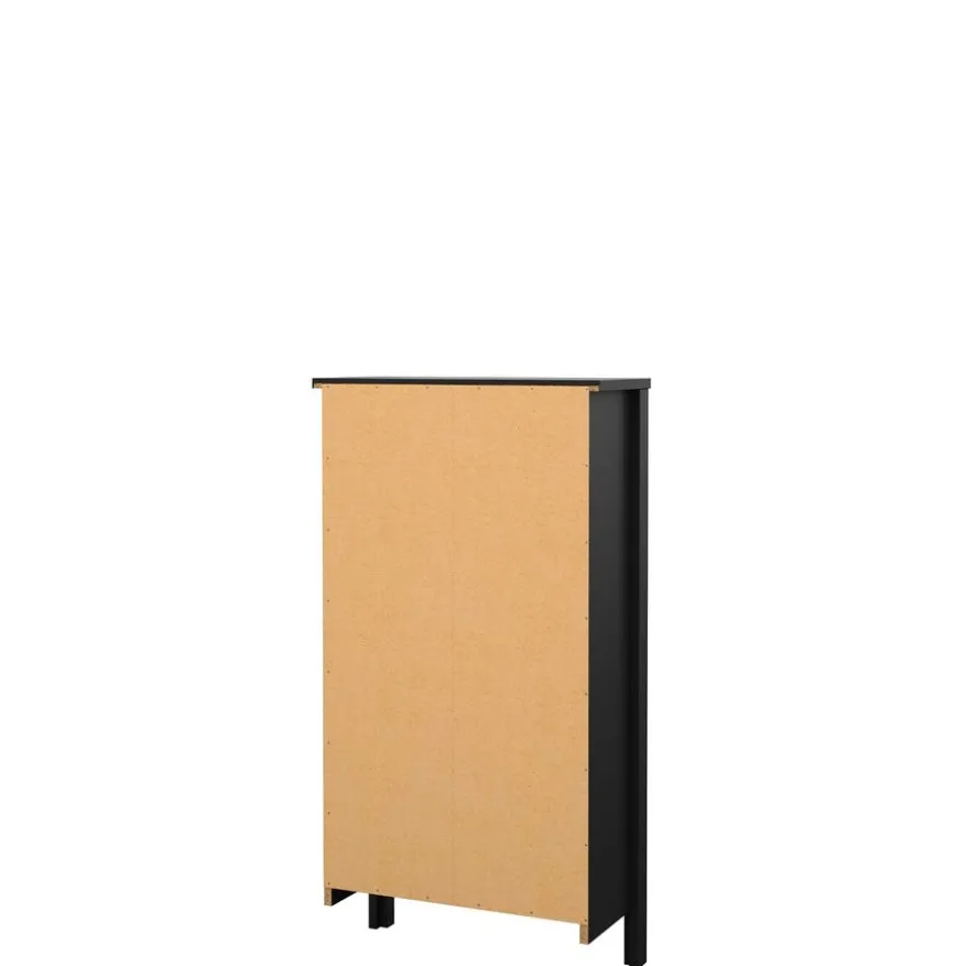 Schoenenkast Dallas Zwart - 54x103x25 cm