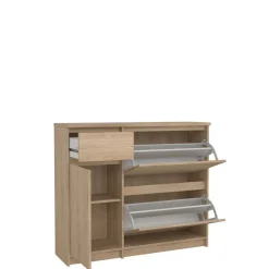 Schoenenkast Luna Eiken - 109x93x32 cm