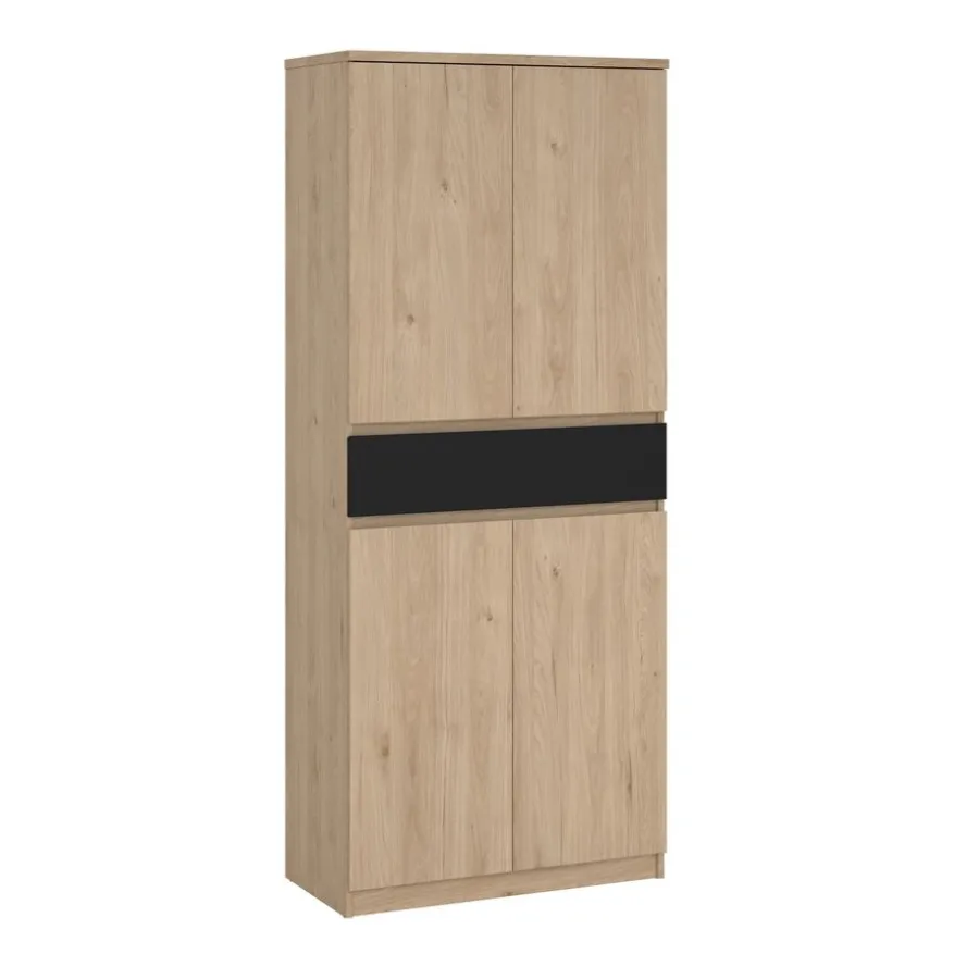 Schoenenkast Luna Eiken - 81x192x40 cm