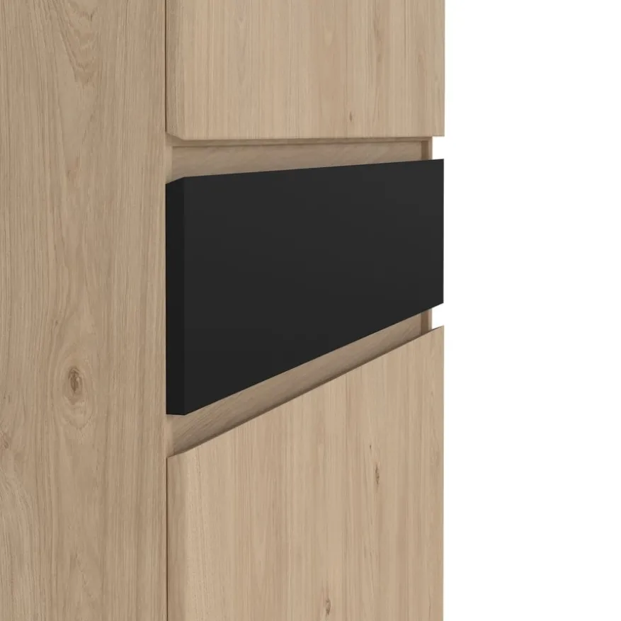 Schoenenkast Luna Eiken - 81x192x40 cm