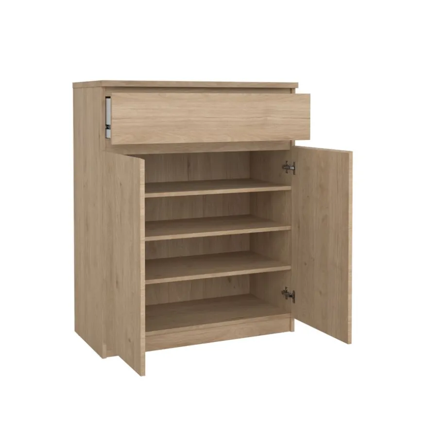 Schoenenkast Luna Eiken - 81x101x40 cm