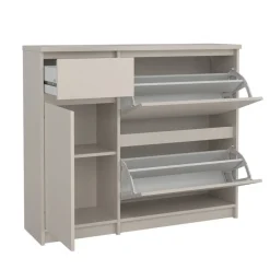 Schoenenkast Luna Taupe - 109x92x32 cm