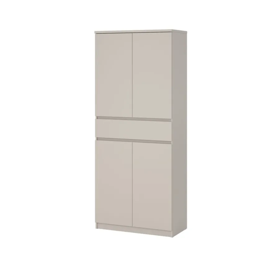 Schoenenkast Luna Taupe - 81x192x40 cm
