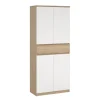 Schoenenkast Luna Wit - 81x192x40 cm