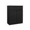 Schoenenkast Luna Zwart - 81x101x40 cm