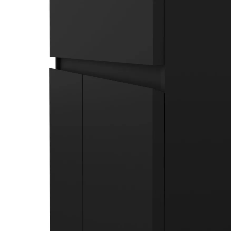 Schoenenkast Luna Zwart - 81x101x40 cm