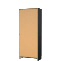 Schoenenkast Miami Zwart - 69x170x35 cm