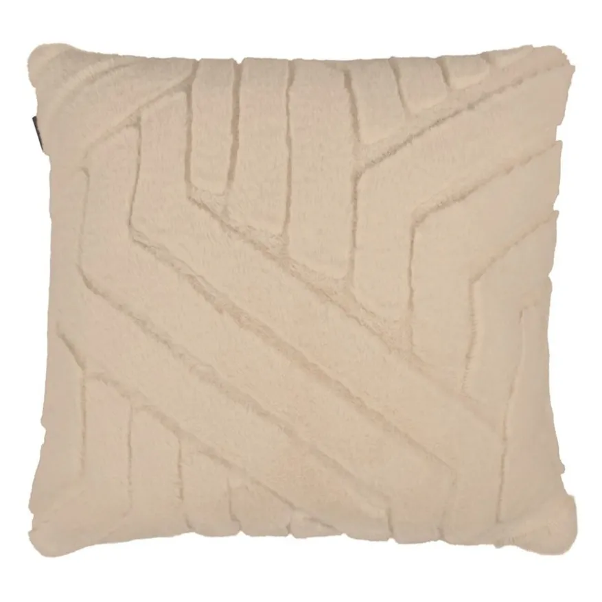 Sierkussen Abstracte Lijnen Beige - 45x45 cm