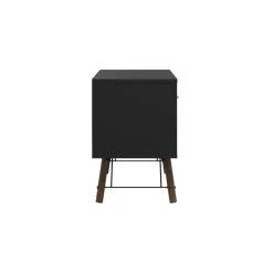TV-meubel Denver Zwart / Walnoot - 150x60x40 cm