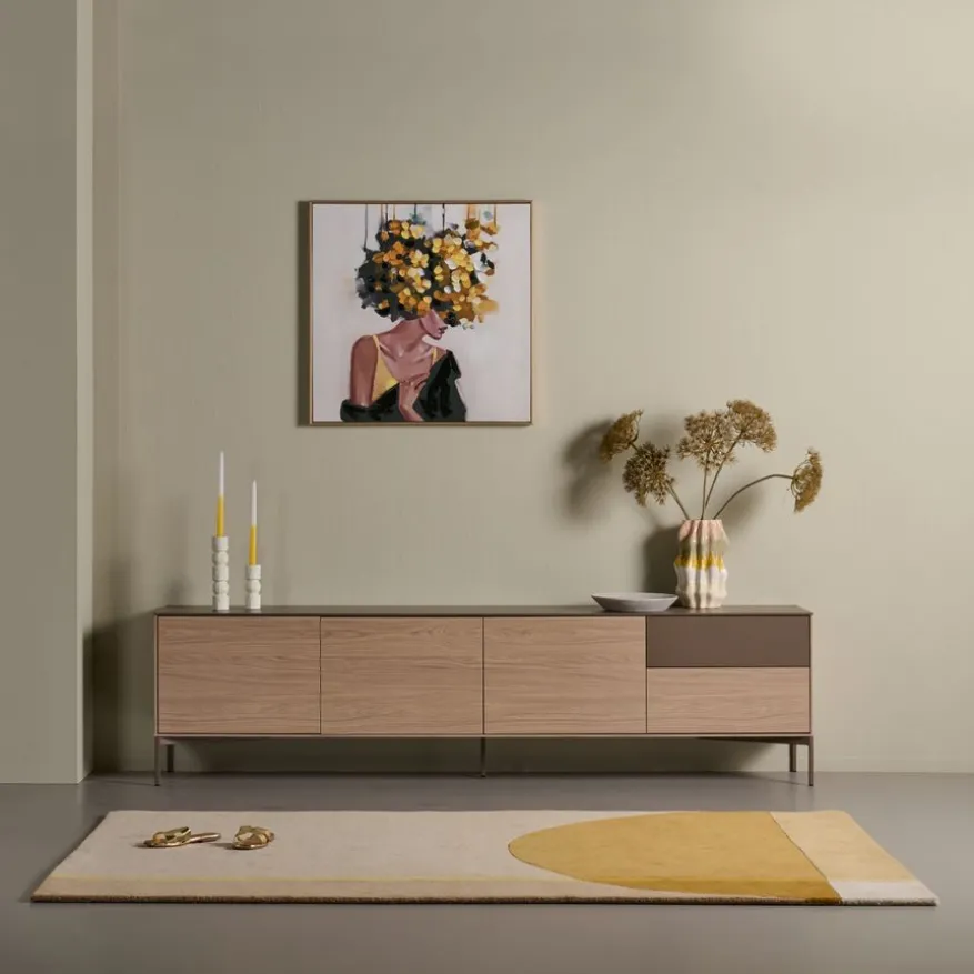 TV-meubel Fado Naturel - 225x59x42 cm