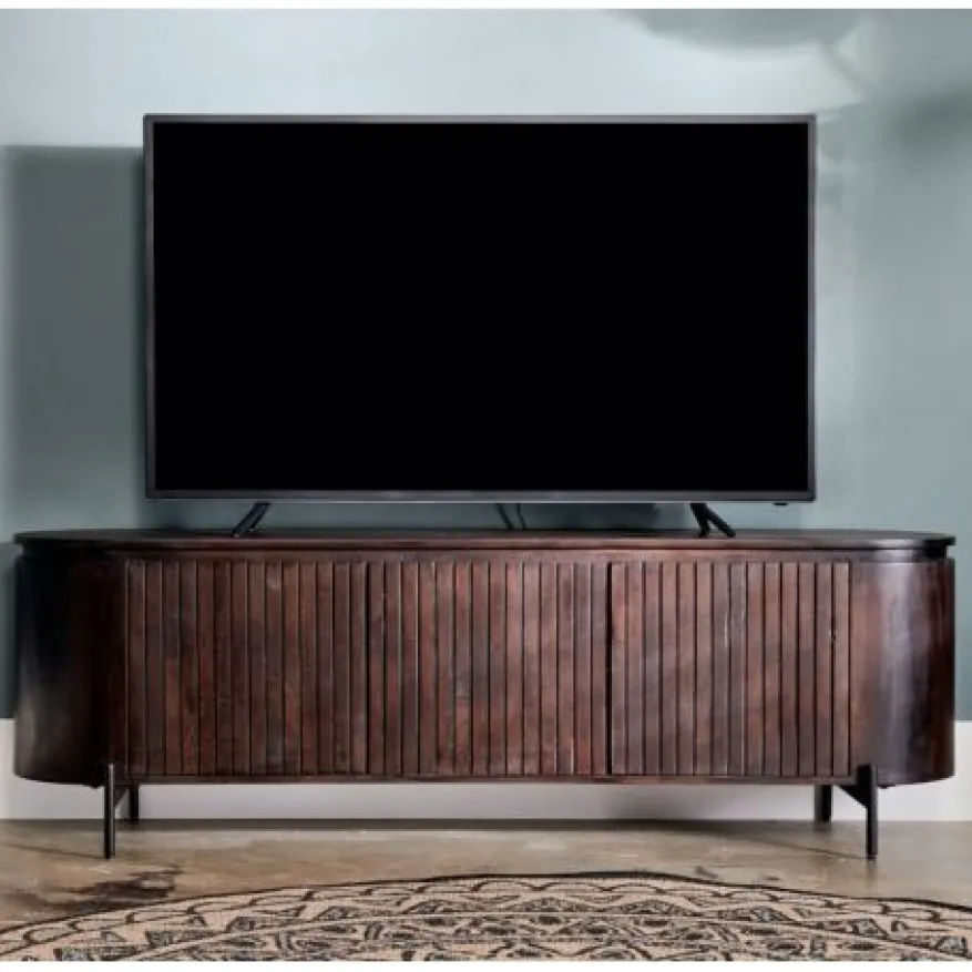 TV-meubel Viktor Donkerbruin - 175x56x43 cm