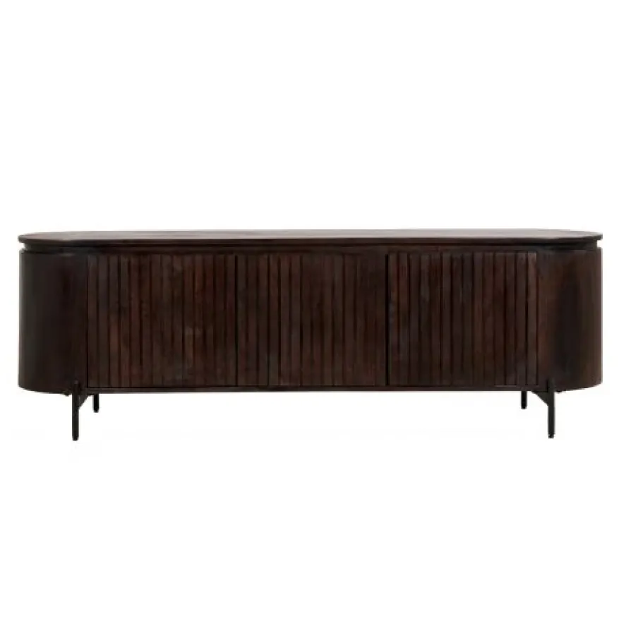 TV-meubel Viktor Donkerbruin - 175x56x43 cm