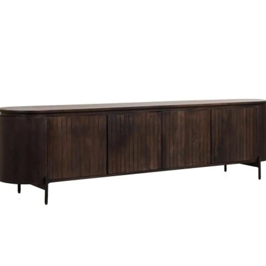 TV-meubel Viktor Donkerbruin - 210x56x43 cm