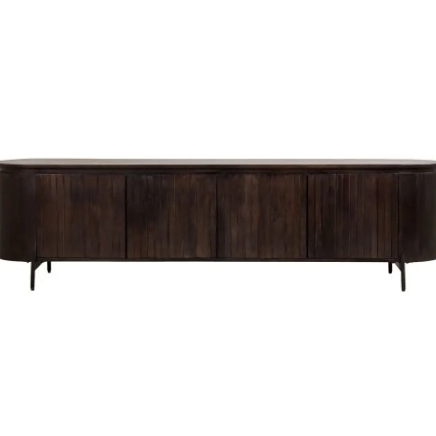 TV-meubel Viktor Donkerbruin - 210x56x43 cm