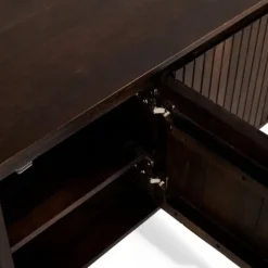 TV-meubel Viktor Donkerbruin - 210x56x43 cm