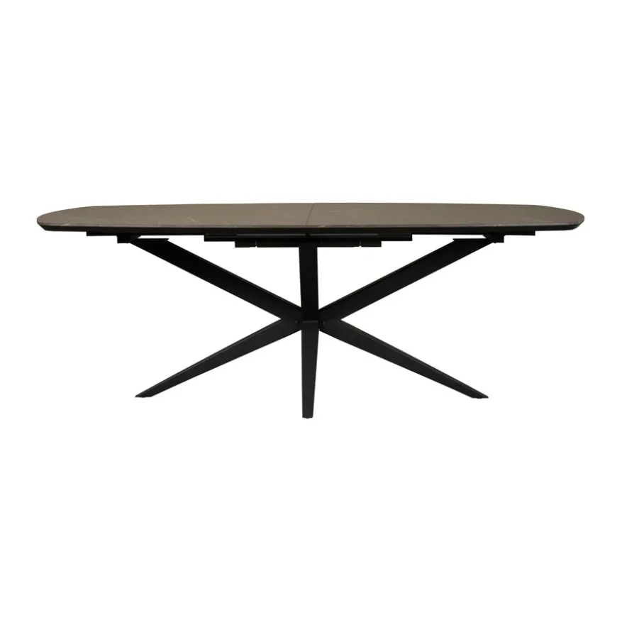 Uitschuifbare Eettafel Enjoy Donkergrijs - 220/277x120 cm