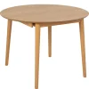 Uitschuifbare Eettafel Saga Naturel - 115/154x115 cm