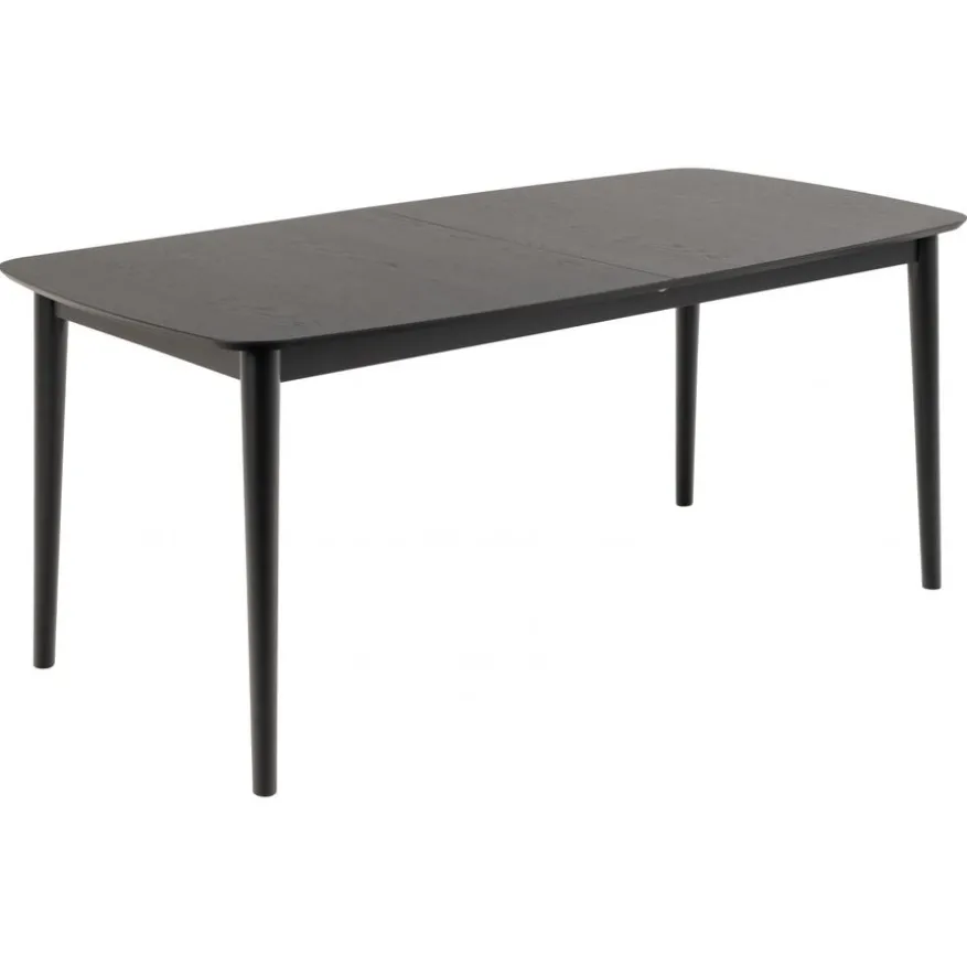 Uitschuifbare Eettafel Saga Zwart - 180/219x90 cm