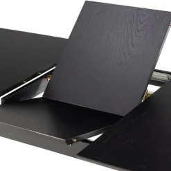 Uitschuifbare Eettafel Saga Zwart - 180/219x90 cm