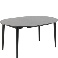 Uitschuifbare Eettafel Saga Zwart - 115/154x115 cm