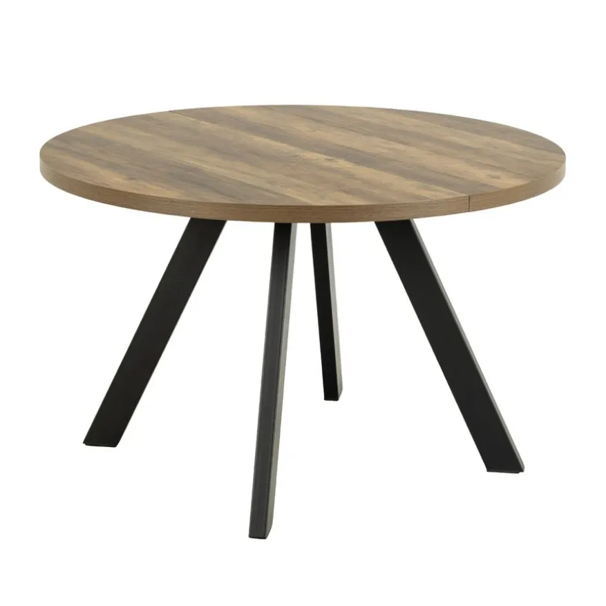 Uitschuifbare Eettafel Soren Bruin - 120/210x120 cm