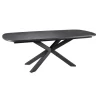 Uitschuifbare Eettafel Zwanenburg Zwart - 220/280x100