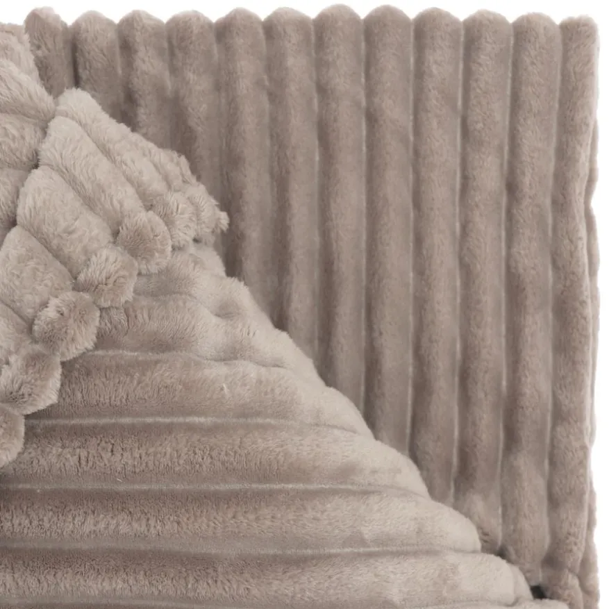 Unique Living Plaid Lex Taupe - 150x200 cm