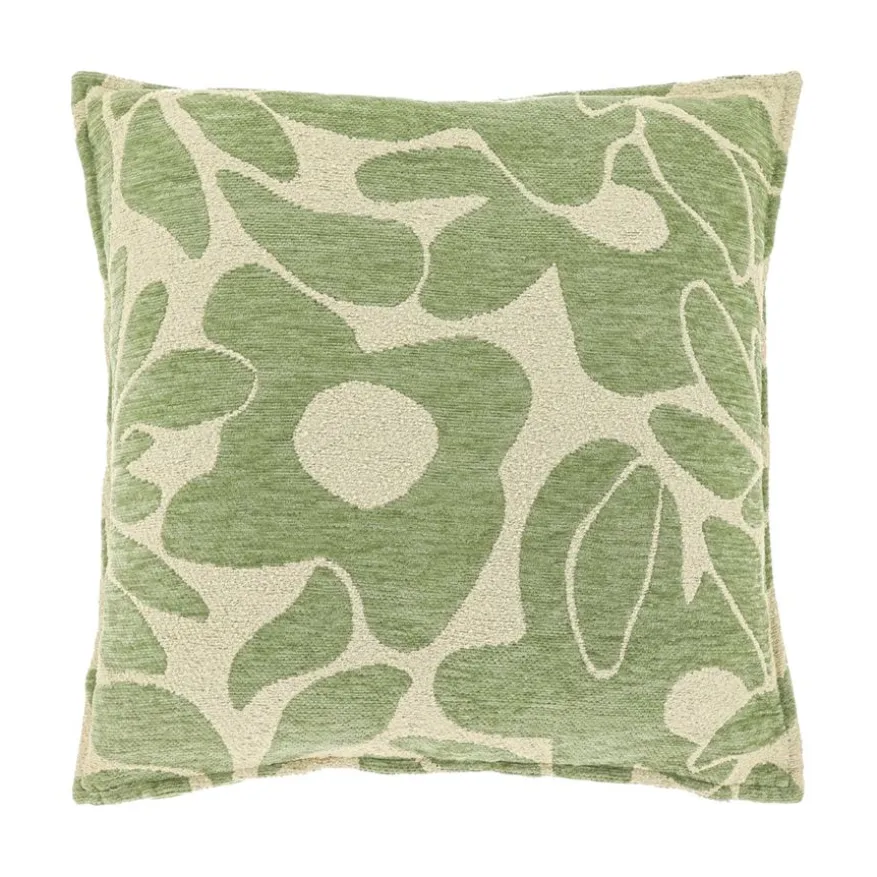 Unique Living Sierkussen Lies Groen - 45x45 cm