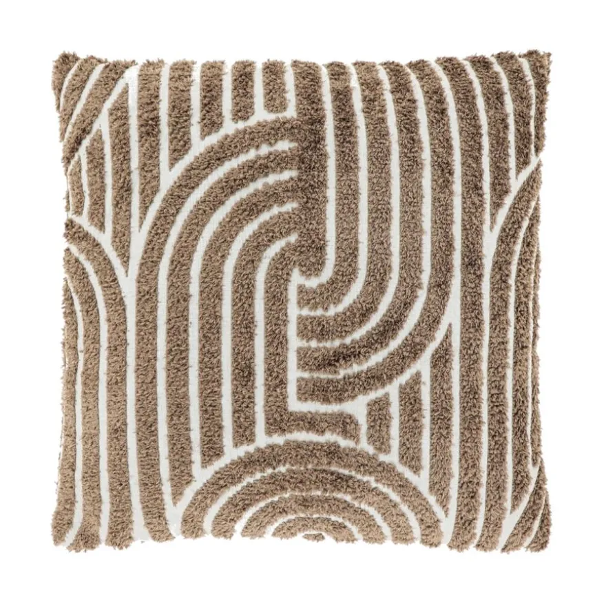Unique Living Sierkussen Ziza Taupe - 45x45 cm