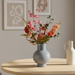 Vaas Deborah Grijs - 22 cm hoog