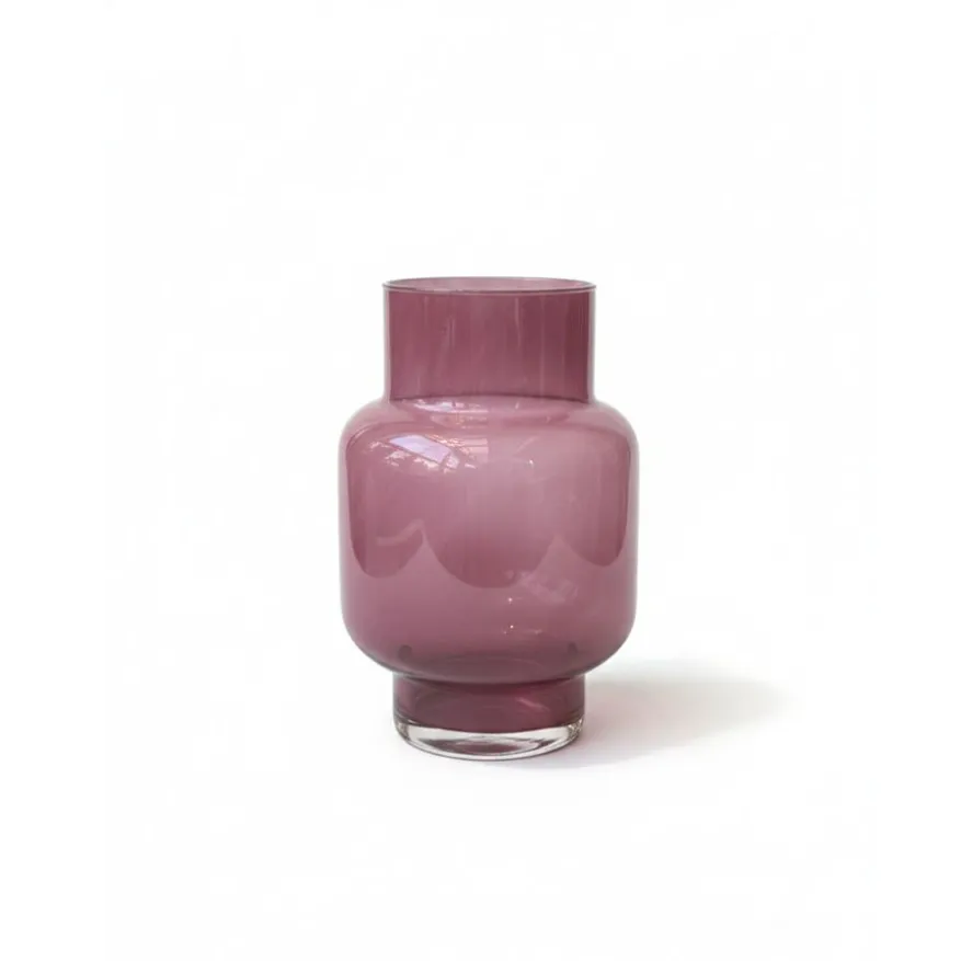 Vaas Pien Bordeaux - 25 cm hoog