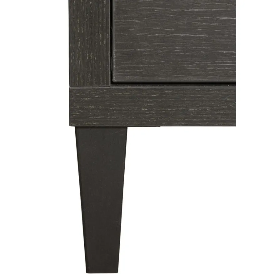 Vitrinekast Zwanenburg Zwart - 67x212x48 cm