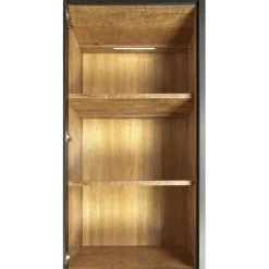 Vitrinekast Zwanenburg Zwart - 67x212x48 cm