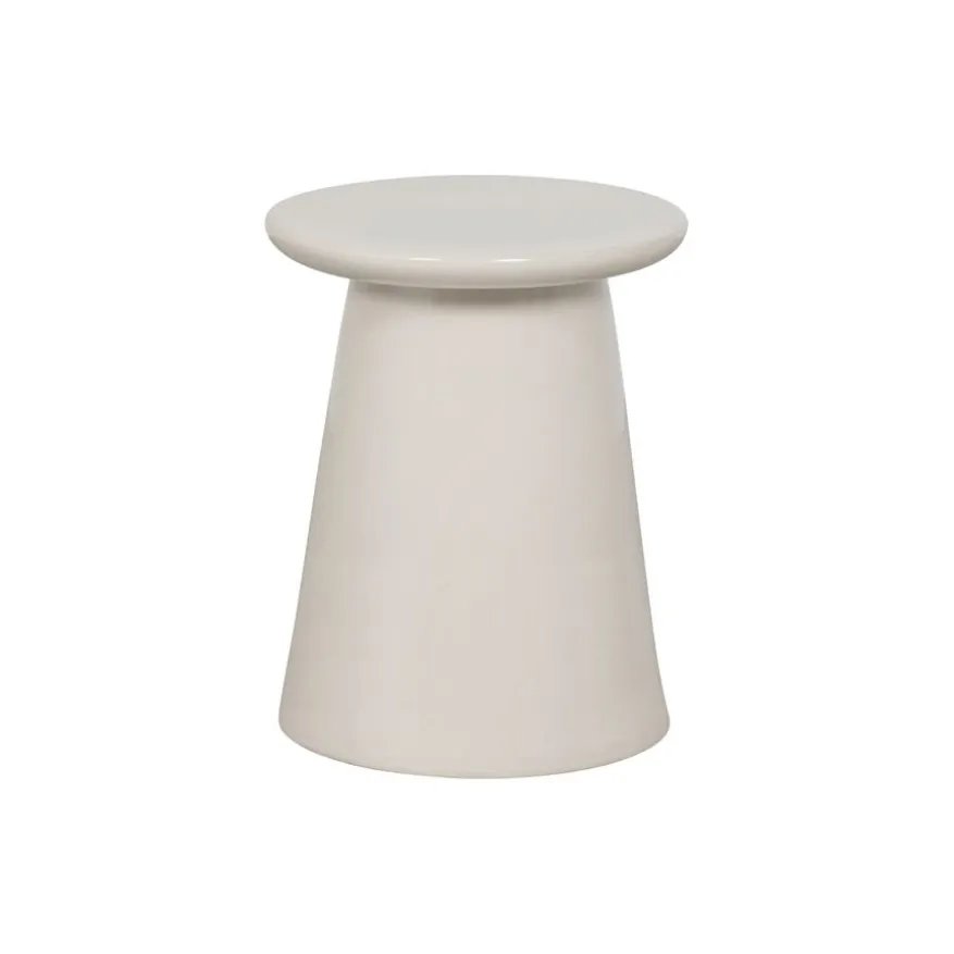 vtwonen Bijzettafel Button Wit - Ø 35 cm