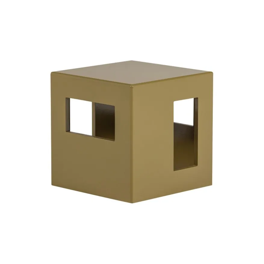 vtwonen Bijzettafel Modern Honinggeel - 40x40 cm
