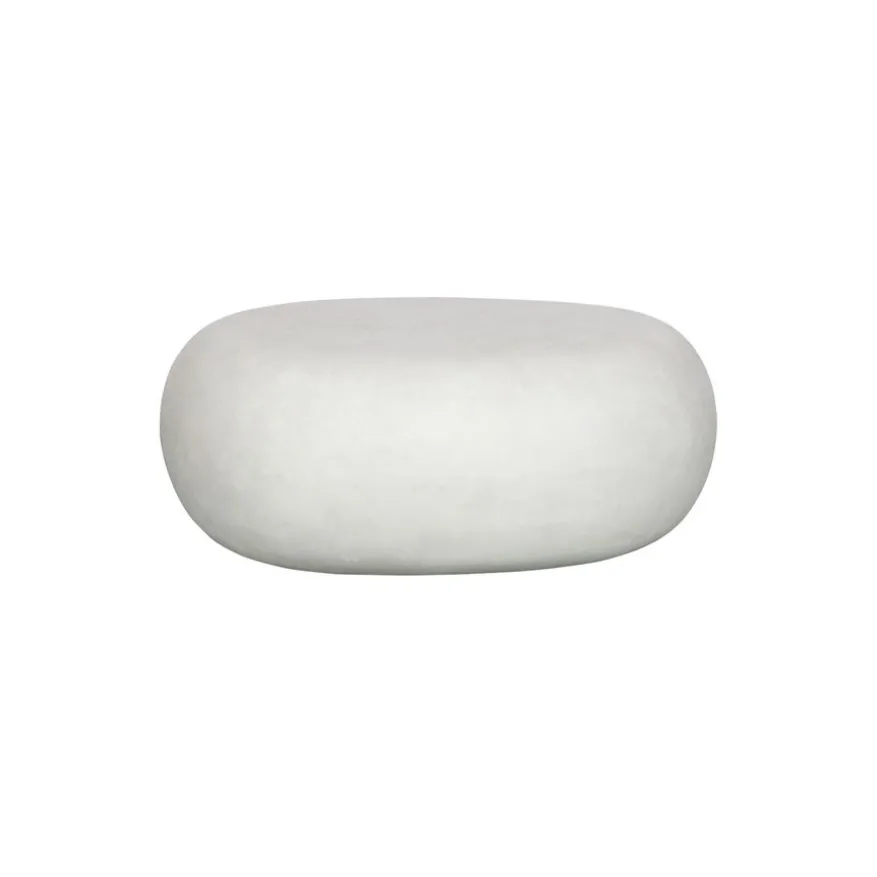 vtwonen Bijzettafel Pebble Wit - 65x49 cm