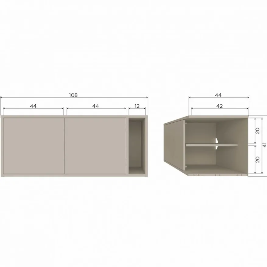 vtwonen TV-meubel Settle Down Dust - 108x45x44 cm